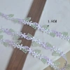Fresh and colorful water-soluble embroidered lace, lily of the valley baby dress, children's clothing, cheongsam, gift packaging accessories, lace Application Scenario